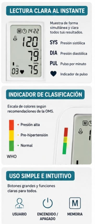 TENSIOMETRO DIGITAL MEDIDOR PRESION