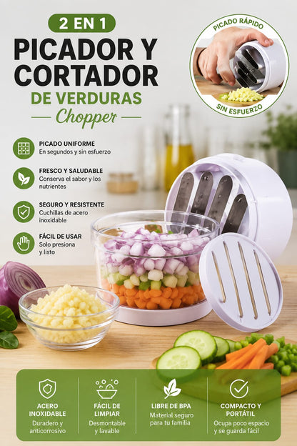 CORTADOR PICADOR DE VERDURAS CHOPPER