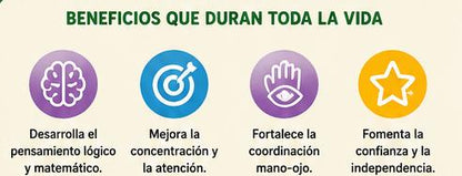 JUEGO MATEMATICA MONTESSORI 2 A 4 AÑOS