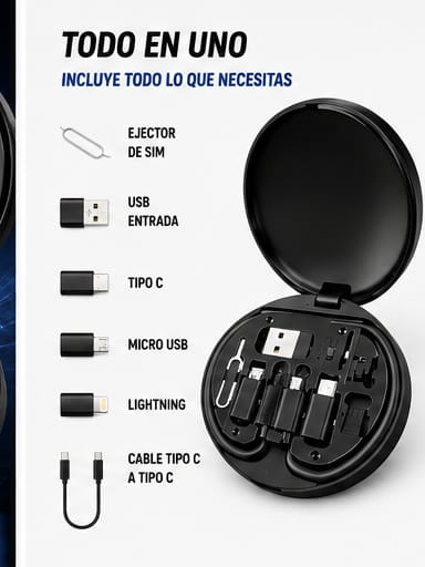 KIT DE CABLES DE DATOS CARGA RAPIDA