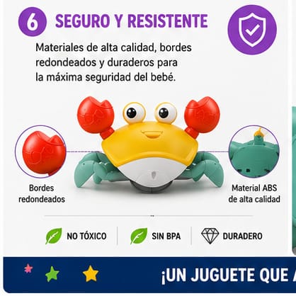 CANGREJO CAMINADOR MONTESSORI CON PILAS
