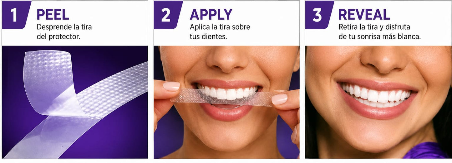 TIRA BLANQUEADORA DE DIENTES PORTATIL