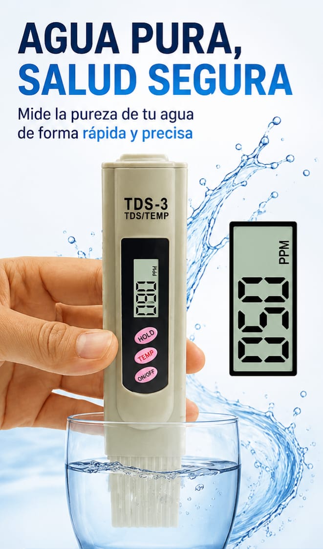 MEDIDOR DE PUREZA DEL AGUA TDS