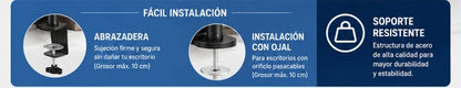SOPORTE MONITOR DOBLE 13 "a 27"
