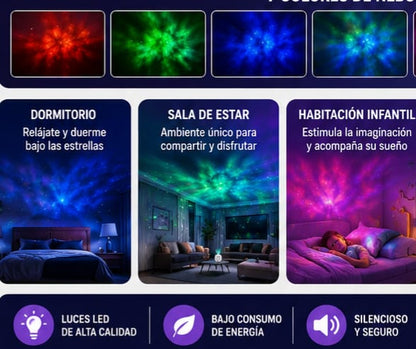 PROYECTOR LED SKY ESTRELLAS NEBULOSA