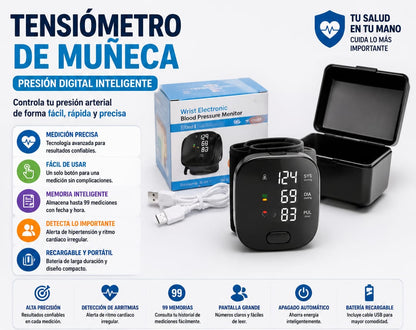 Tensiometro de muneca presion digital