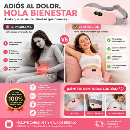 Guatero calentador menstrual eléctrico