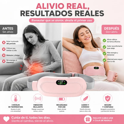 Guatero calentador menstrual eléctrico
