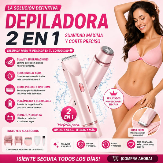 Rasuradora femenina - Adiós pelitos sin dolor